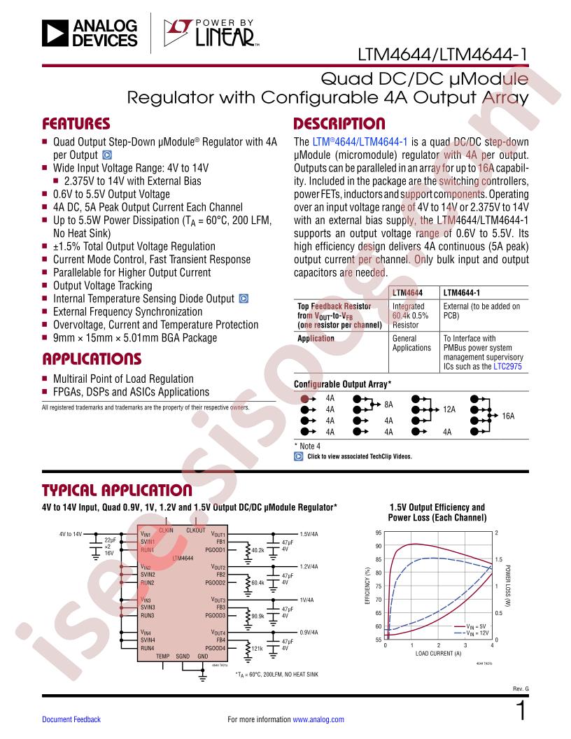 LTM4644(-1) Datasheet