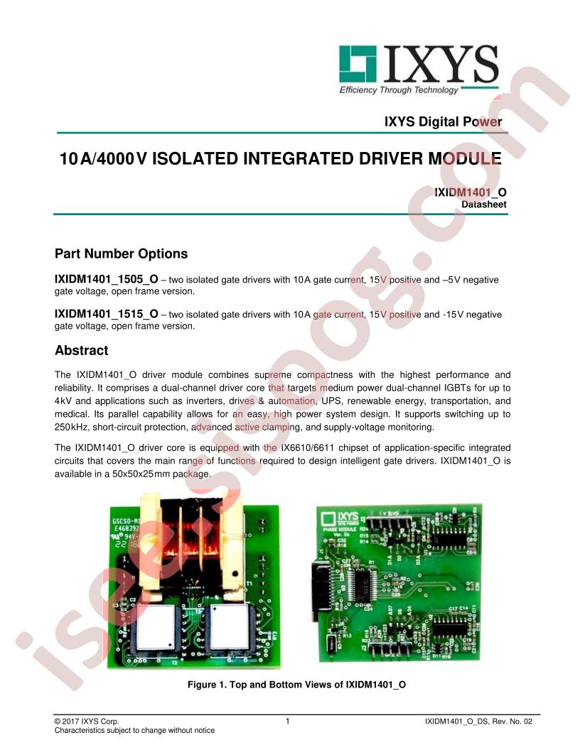 IXIDM1401_O Datasheet