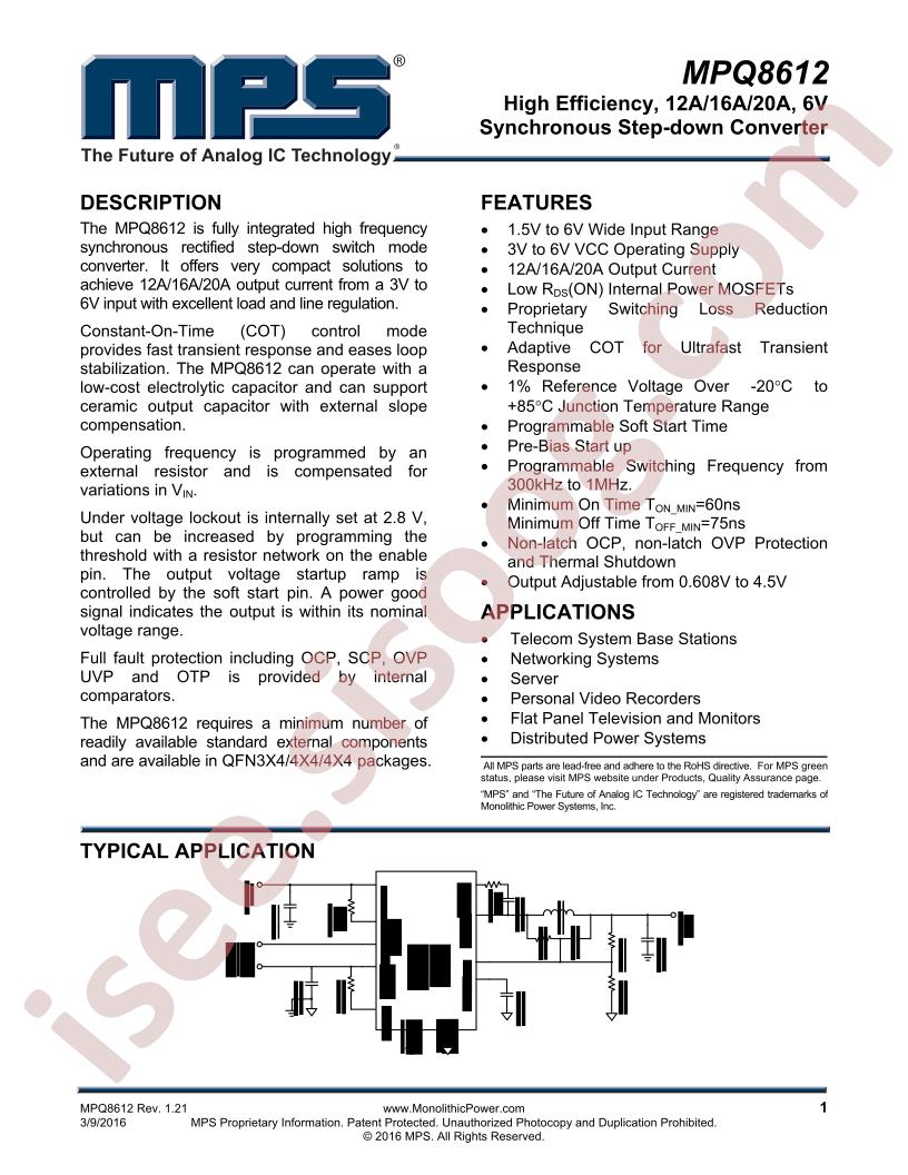 MPQ8612 Datasheet