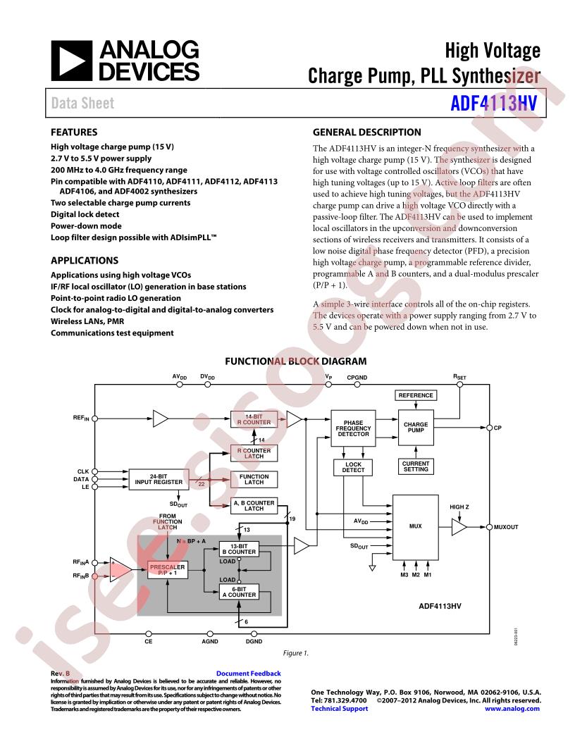 ADF4113HV