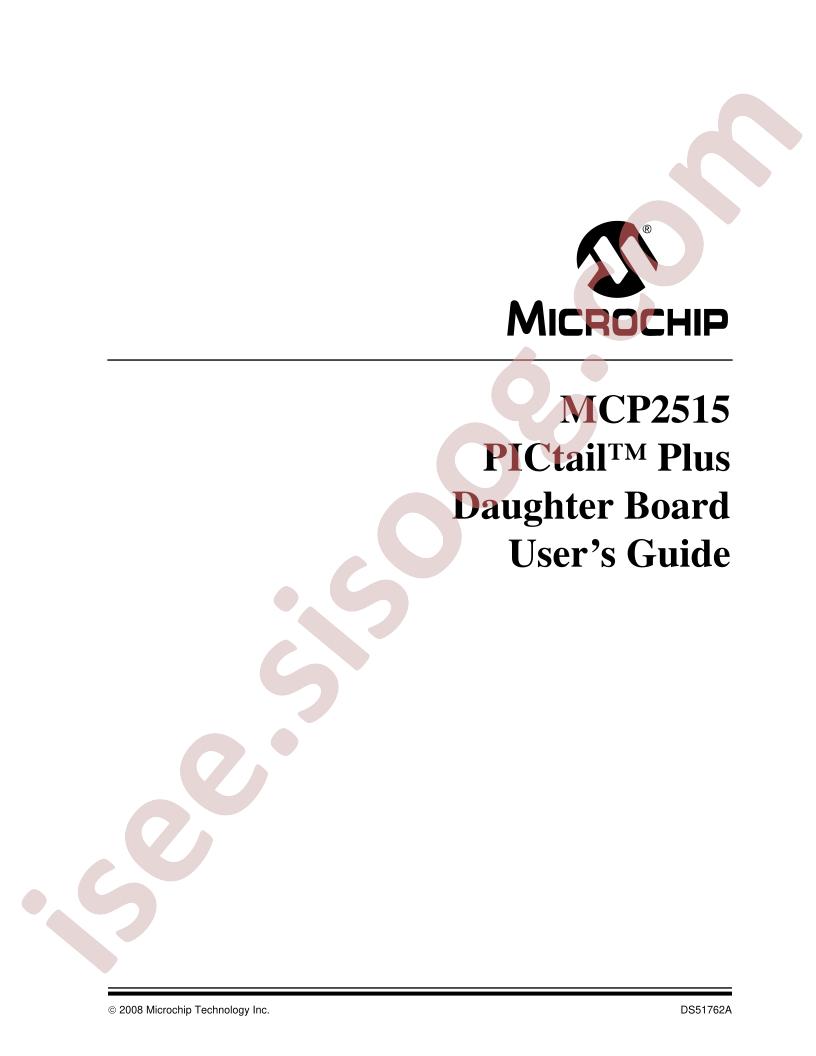 MCP2515DM-PTPLS User Guide