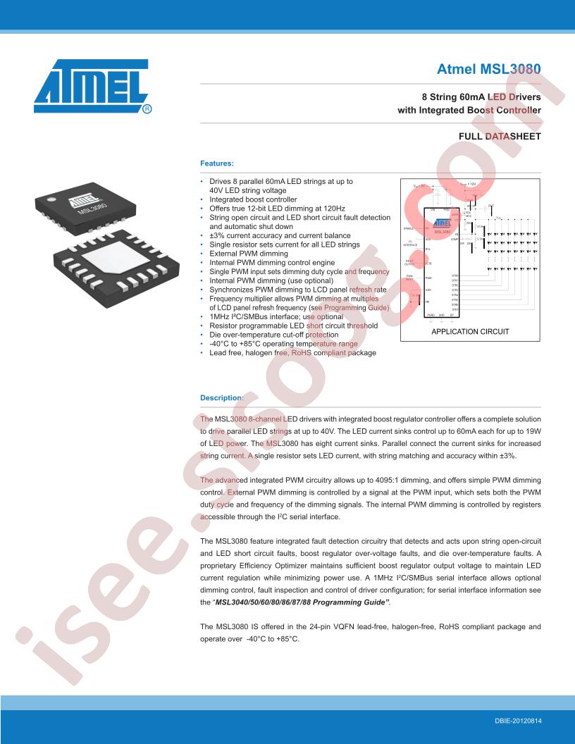 MSL3080 DataSheet