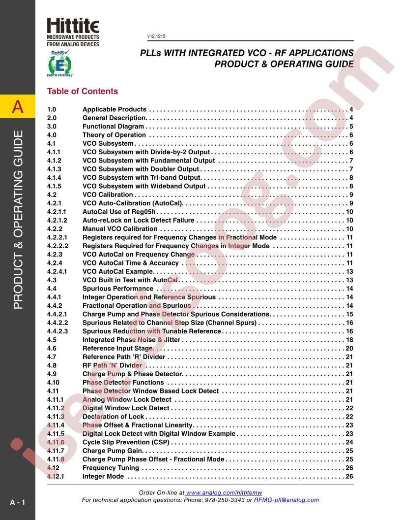 PLL Operating Guide