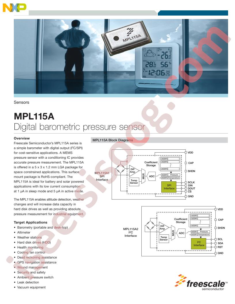 MPL115A Fact Sheet