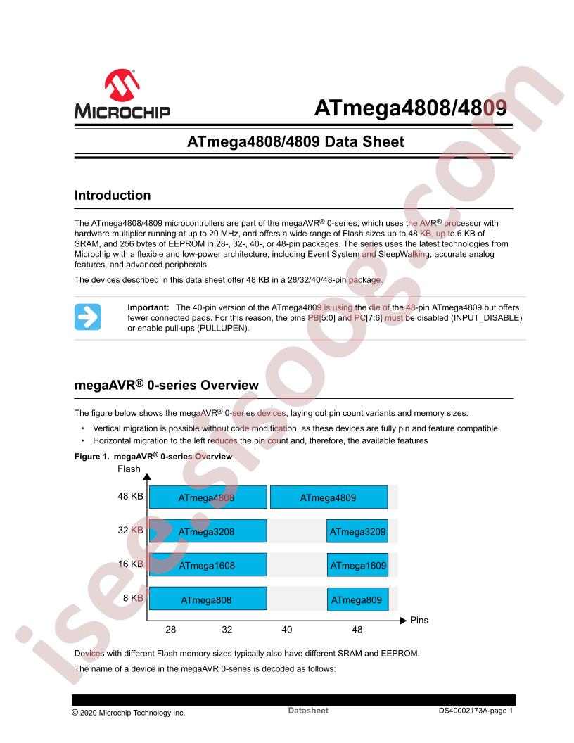 ATmega4808/4809 Datasheet