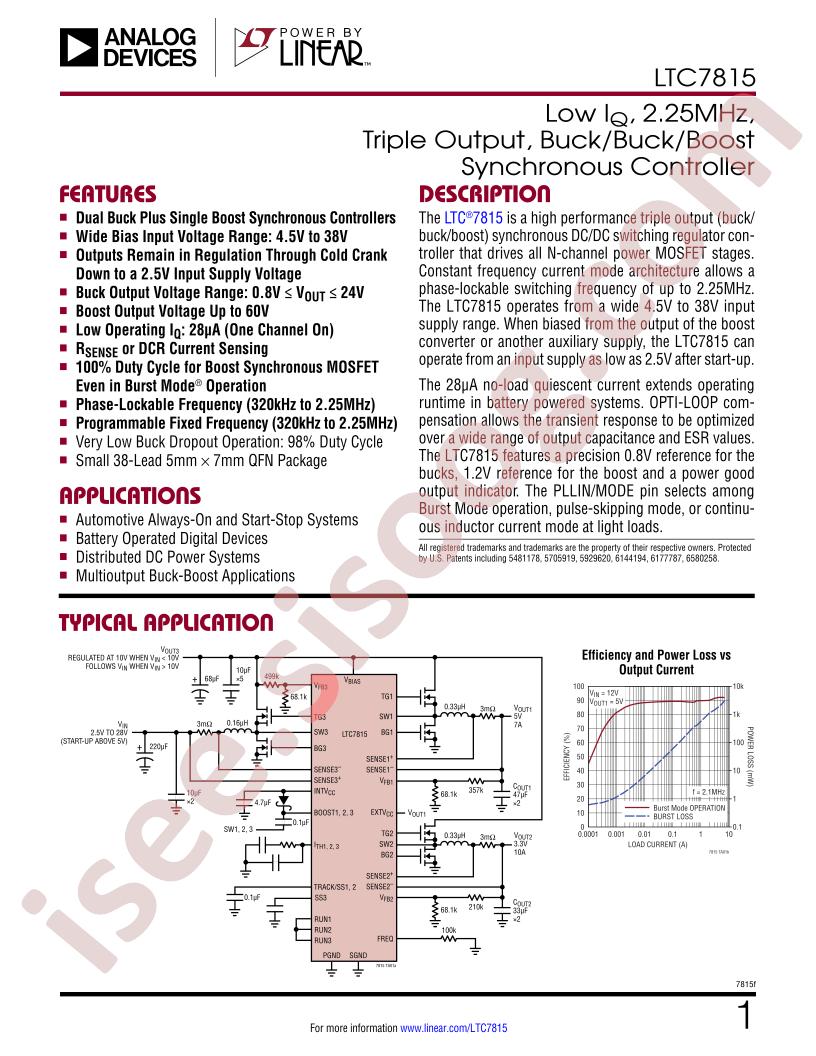 LTC7815 Datasheet