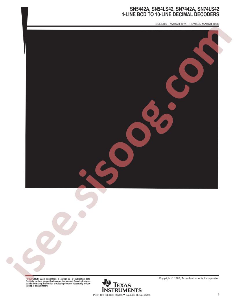 SN54/74(LS)42(A)