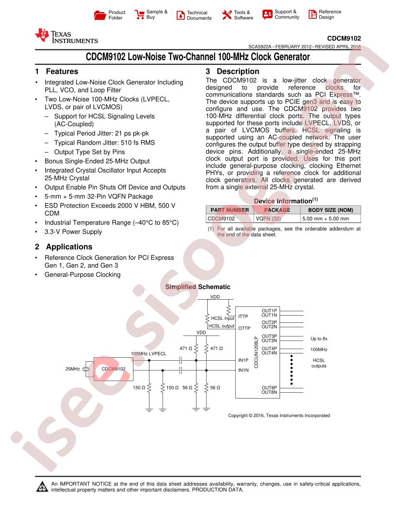 CDCM9102