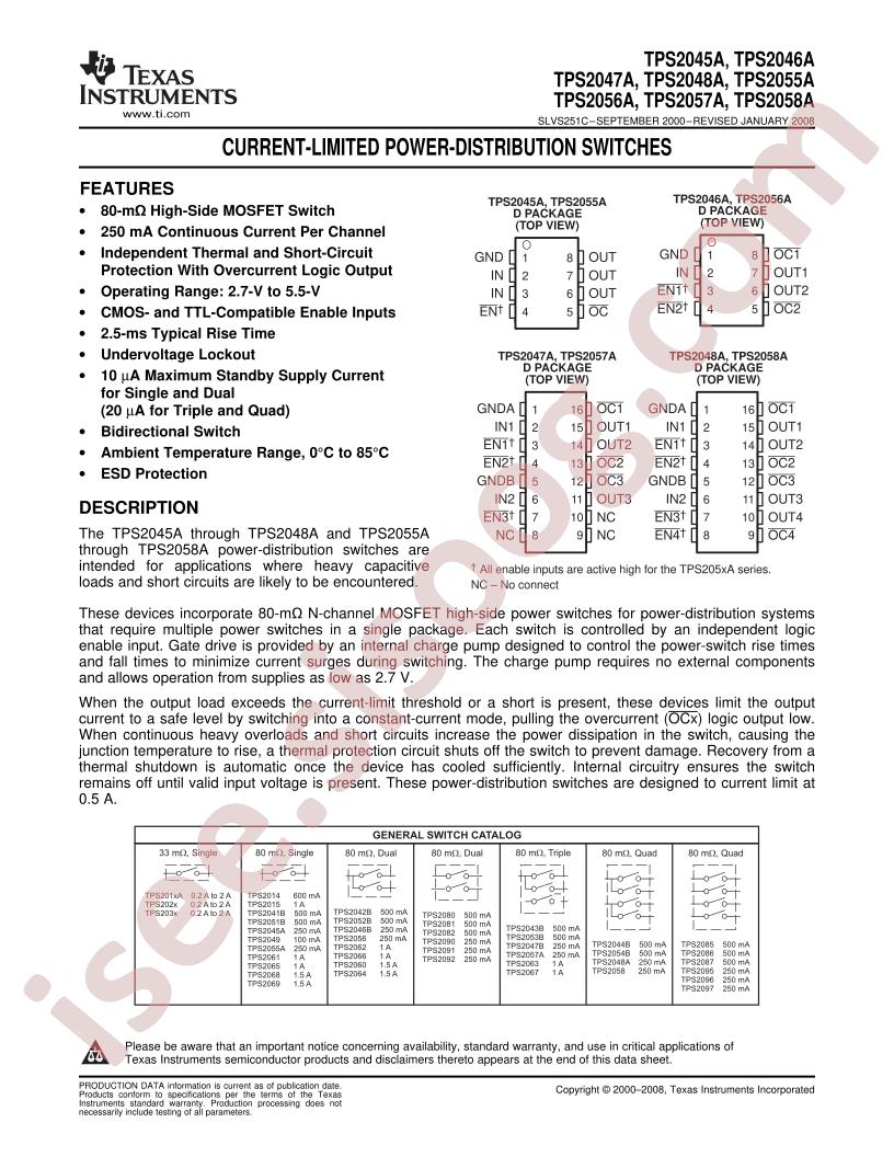 TPS2045A-48A/55A-58A
