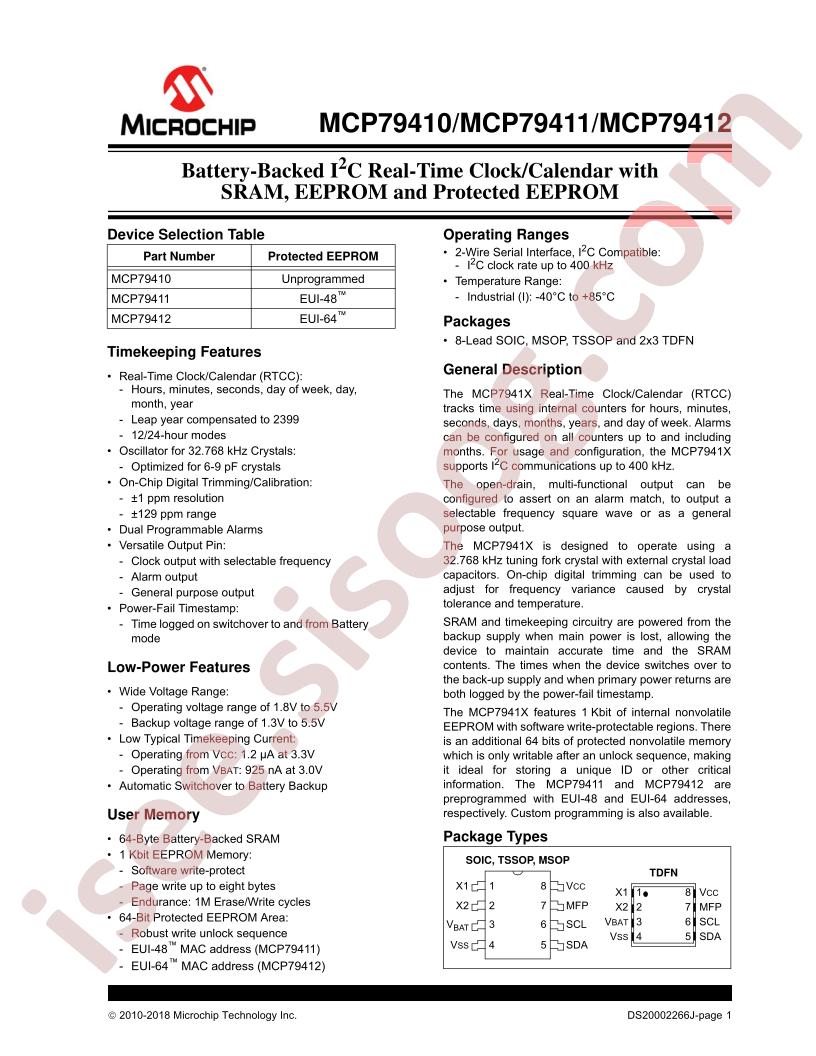 MCP79410-12 Datasheet