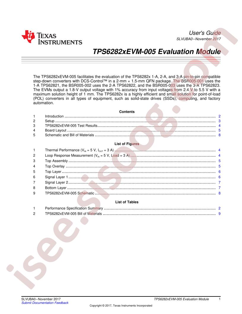 TPS6282xEVM-005 User Guide