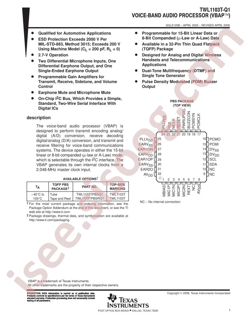 TWL1103T-Q1