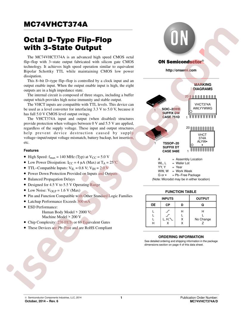 MC74VHCT374A