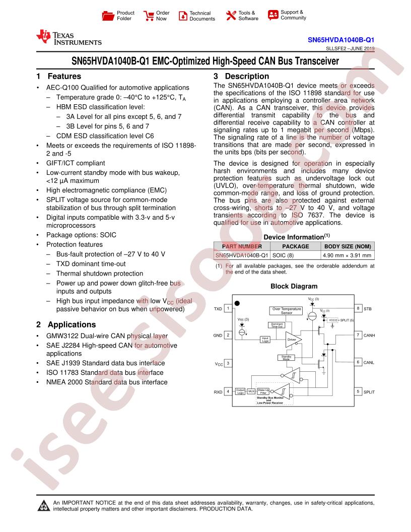 SN65HVDA1040B-Q1