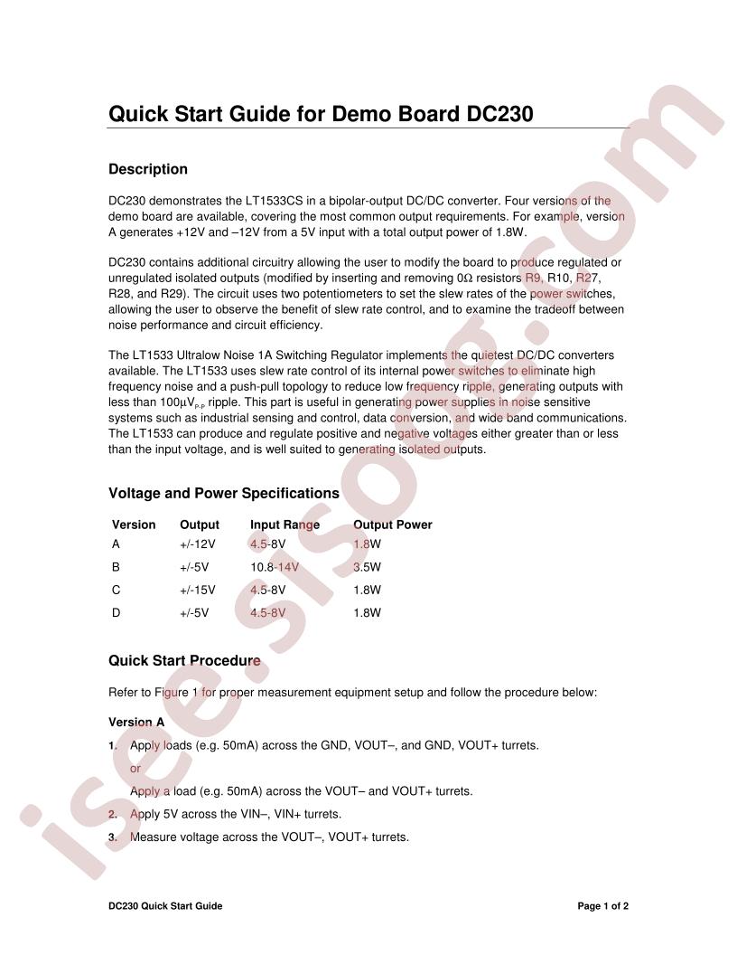 DC230A-(A,B,C,D)