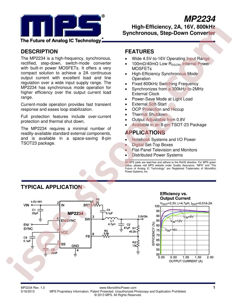 MP2234 Datasheet