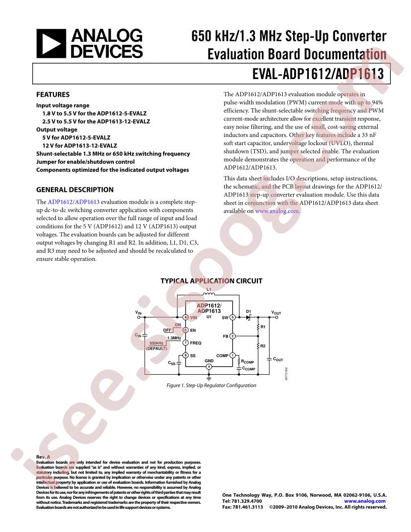 ADP1612,1613 Eval Board