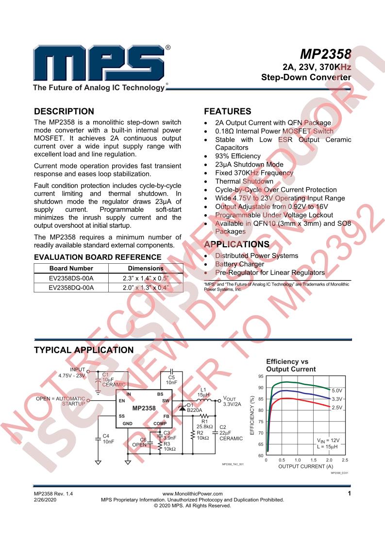 MP2358 Datasheet