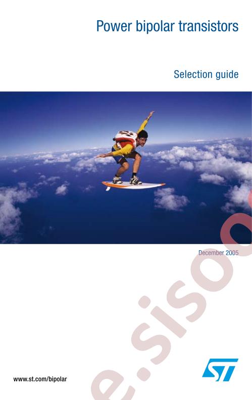 Power Bipolar Transistors Selection Guide