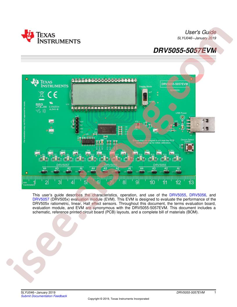 DRV5055-5057EVM User Guide