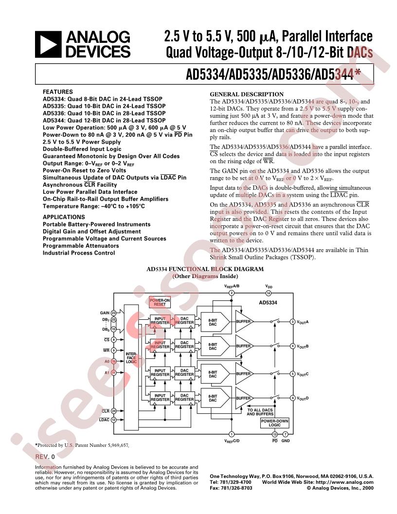 AD5334-36,44 Datasheet