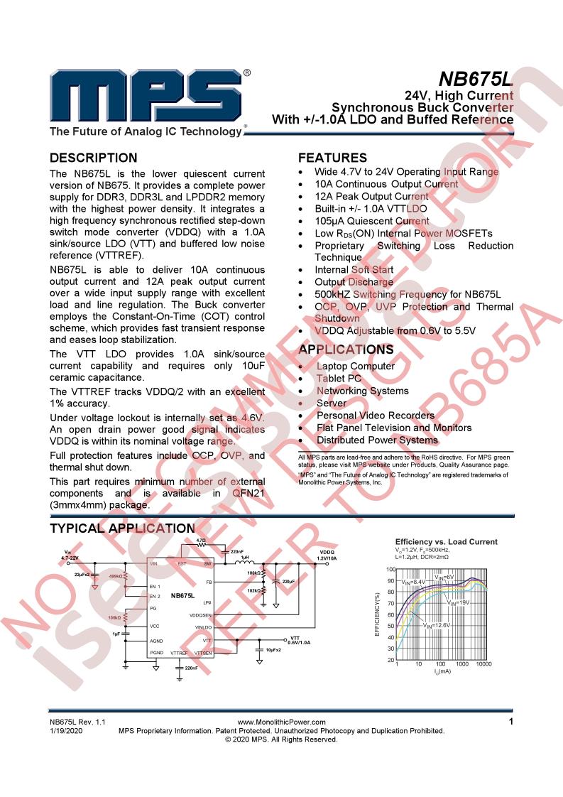 NB675L Datasheet