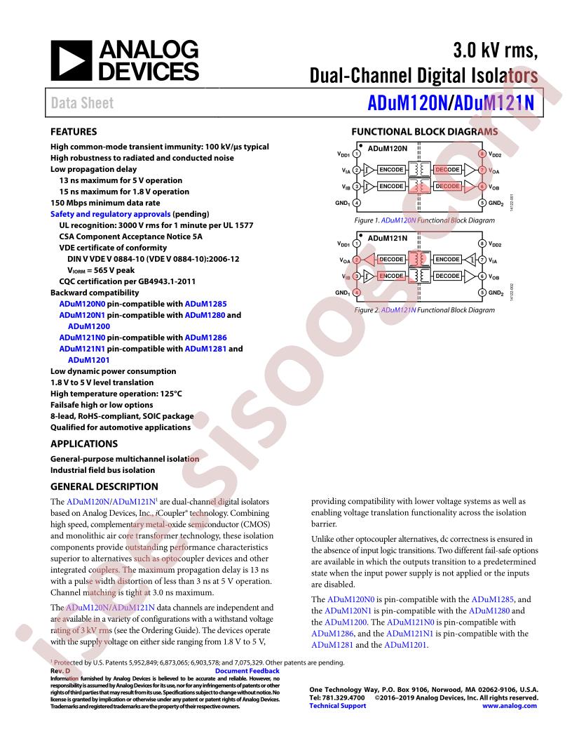 ADuM120N,21N