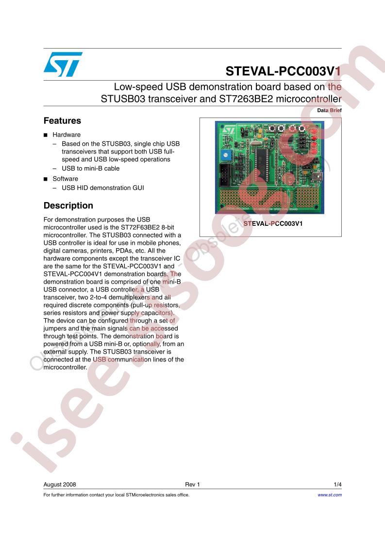 STEVAL-PCC003V1 Data Brief