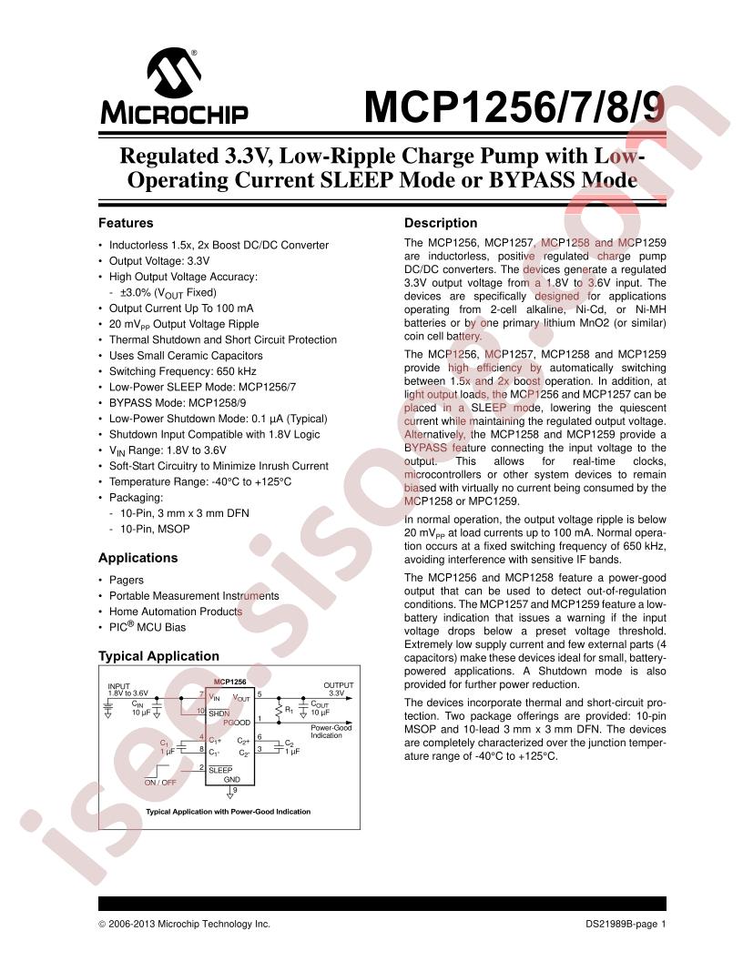 MCP1256/7/8/9 Datasheet