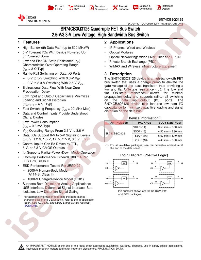 SN74CB3Q3125