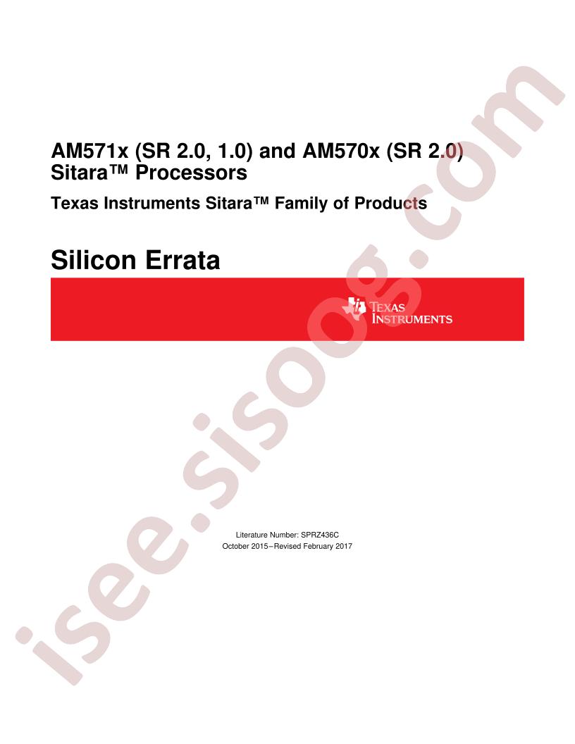 AM571x Errata