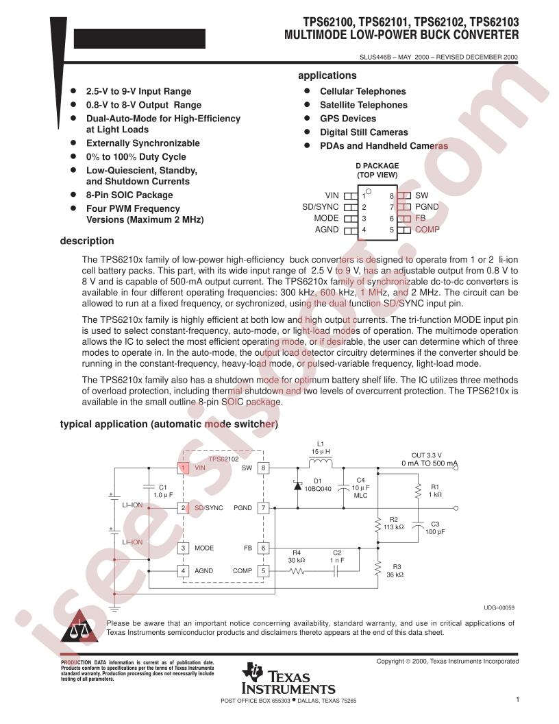 TPS62100-03