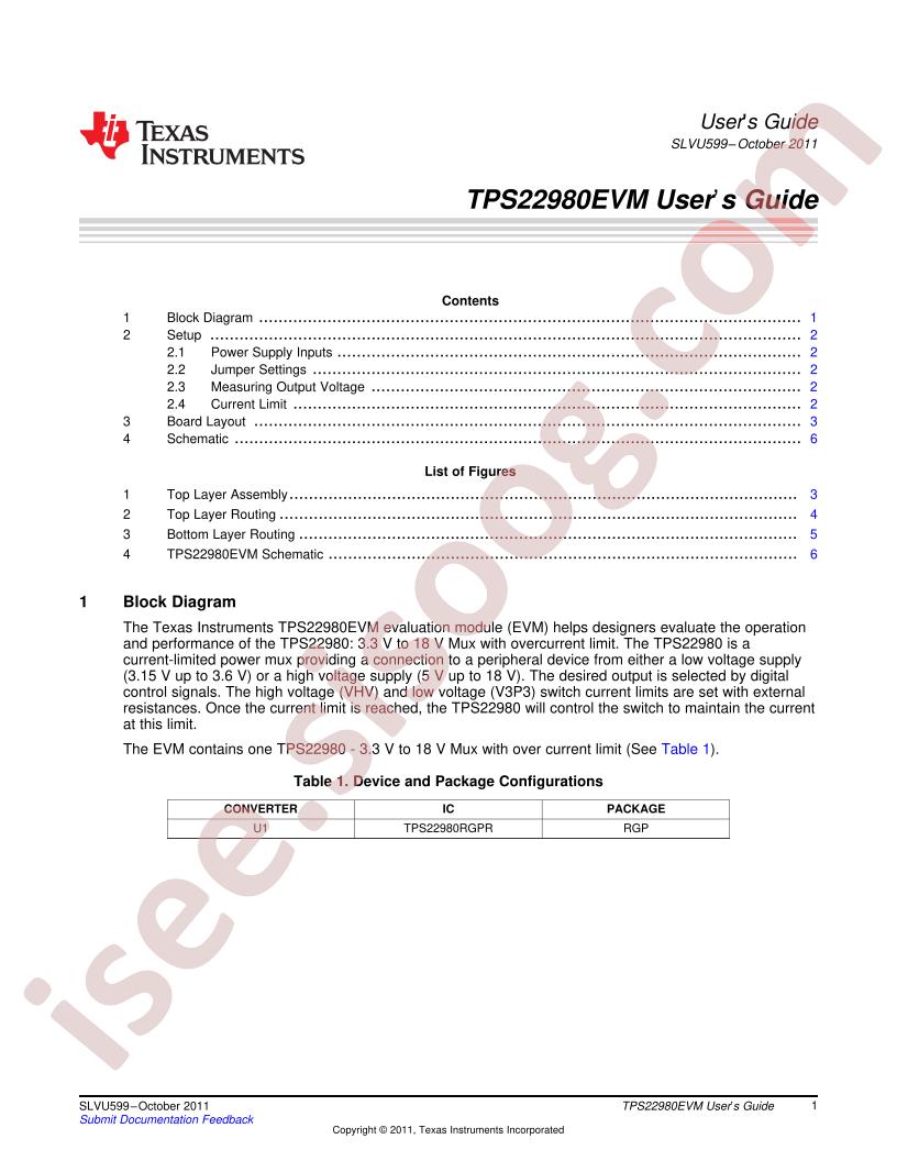 TPS22980EVM