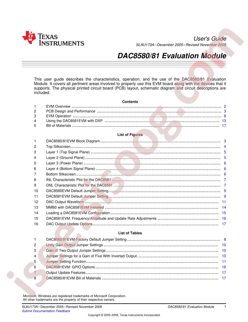 DAC8580/81 EVM Guide