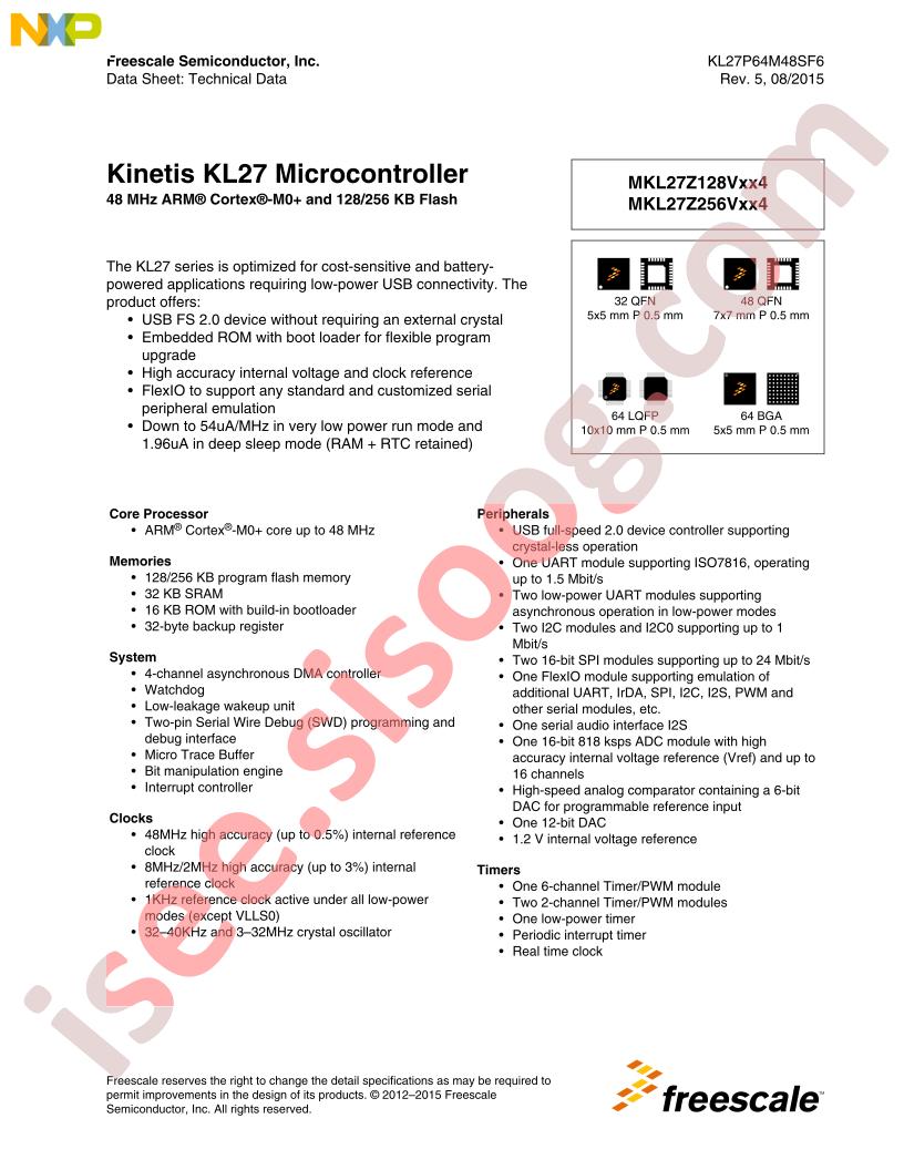 MKL27Z(128,256)Vxx4