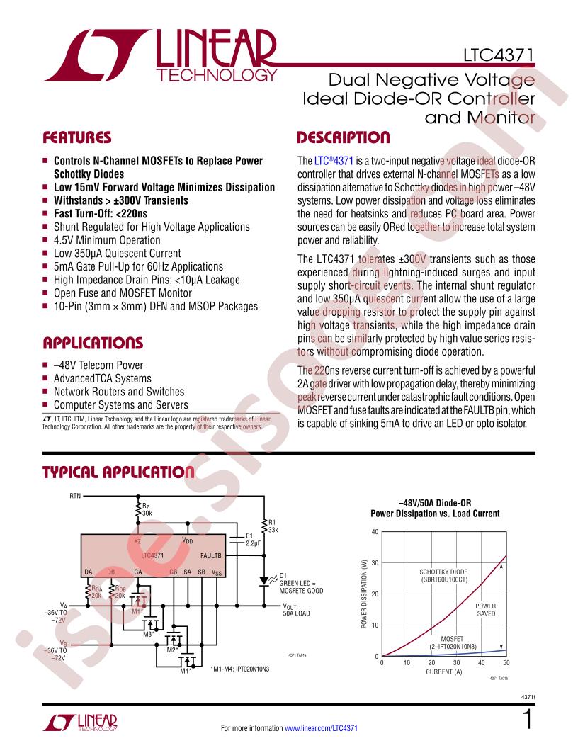 LTC4371 Datasheet