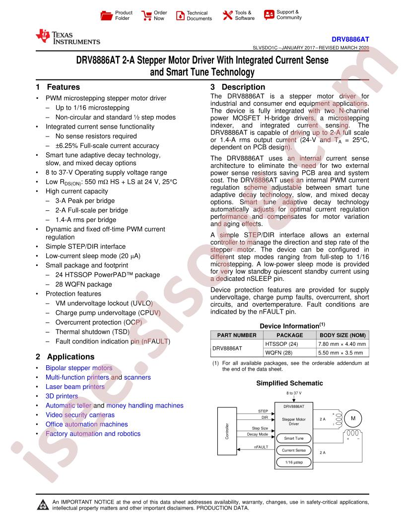 DRV8886AT Datasheet