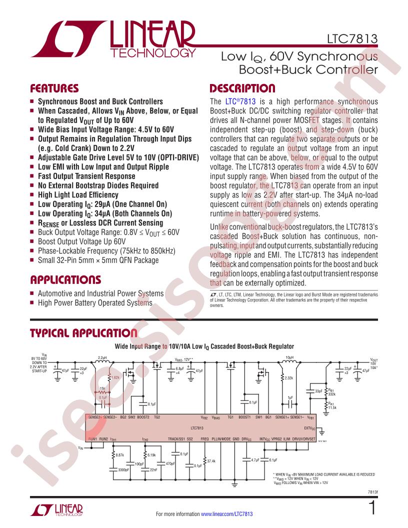 LTC7813 Datasheet