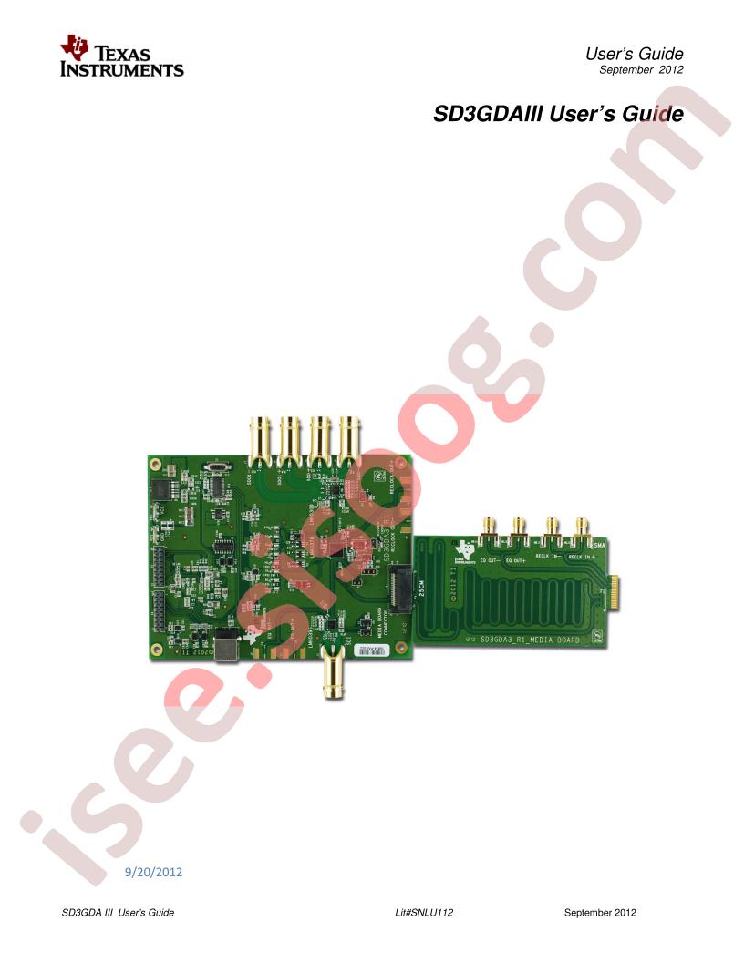 SD3GDAIII User Guide