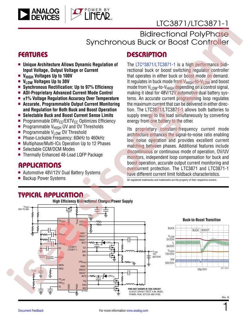 LTC3871 Datasheet