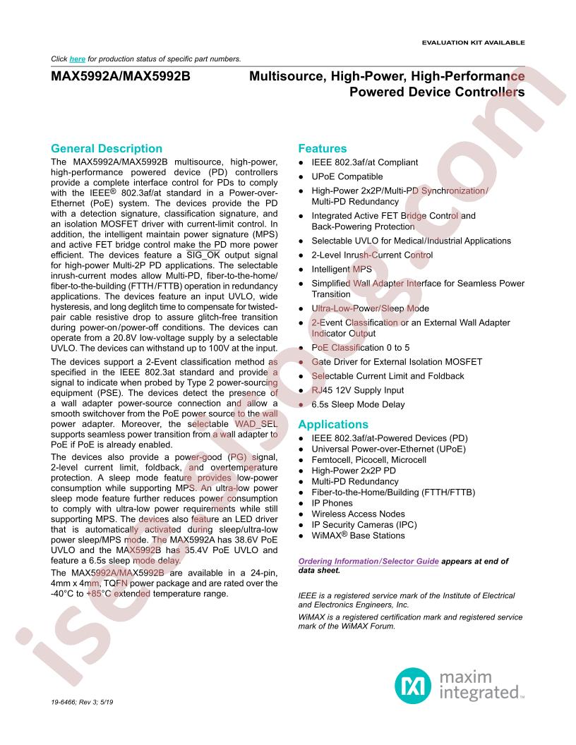 MAX5992A,B Datasheet~