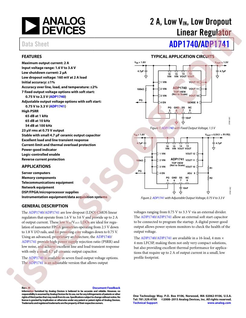 ADP1740,1 Datasheet