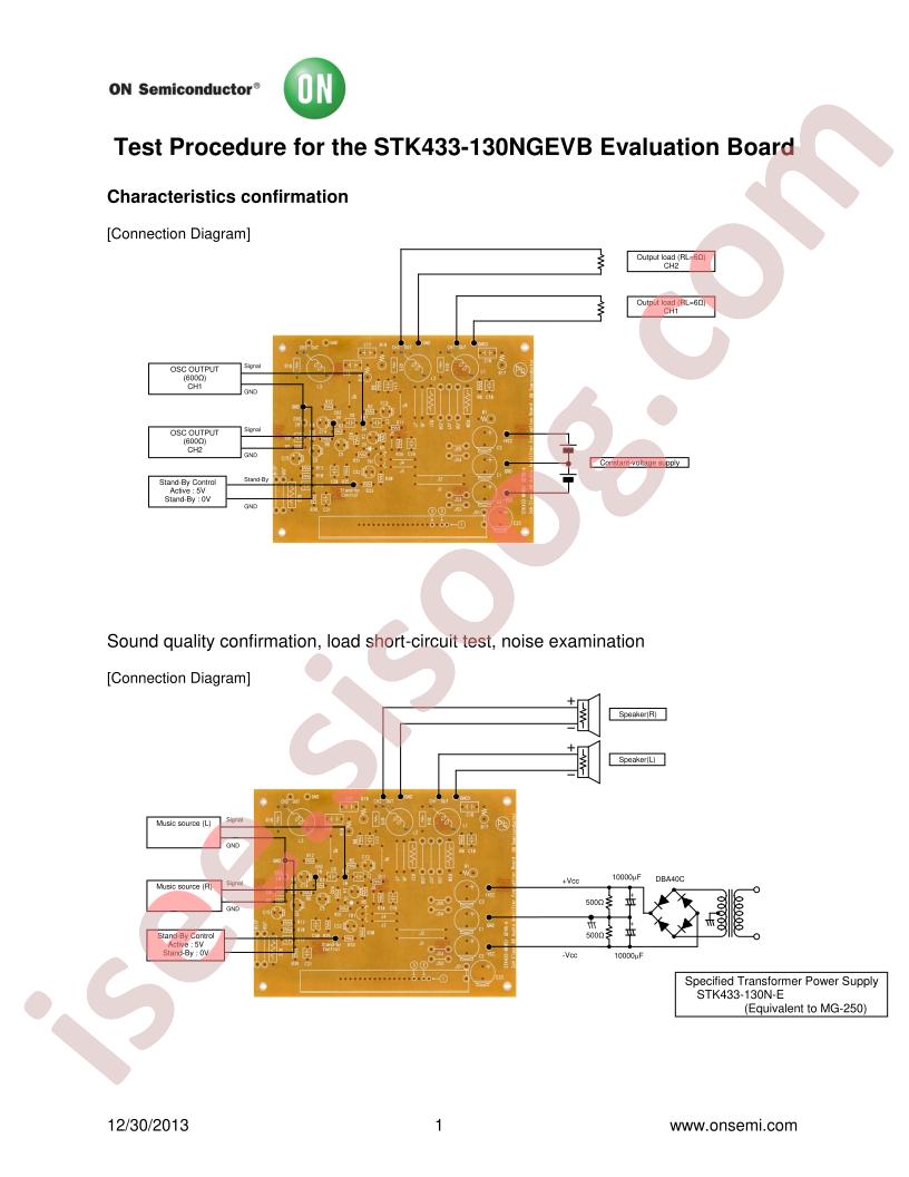 STK433-130NGEVB Test Procedure