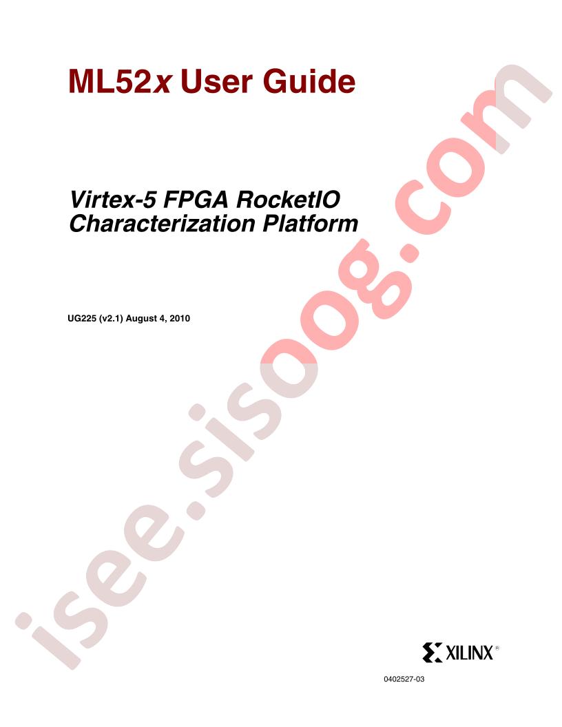 Virtex-5 FPGA ML52x Eval Platform