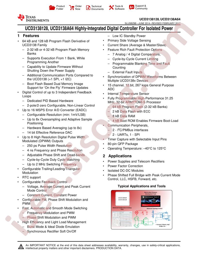 UCD3138128, UCD3138A64