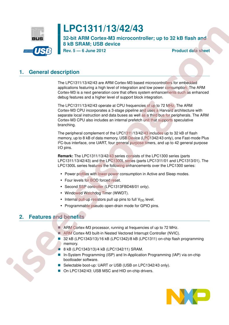LPC1311/13/42/43