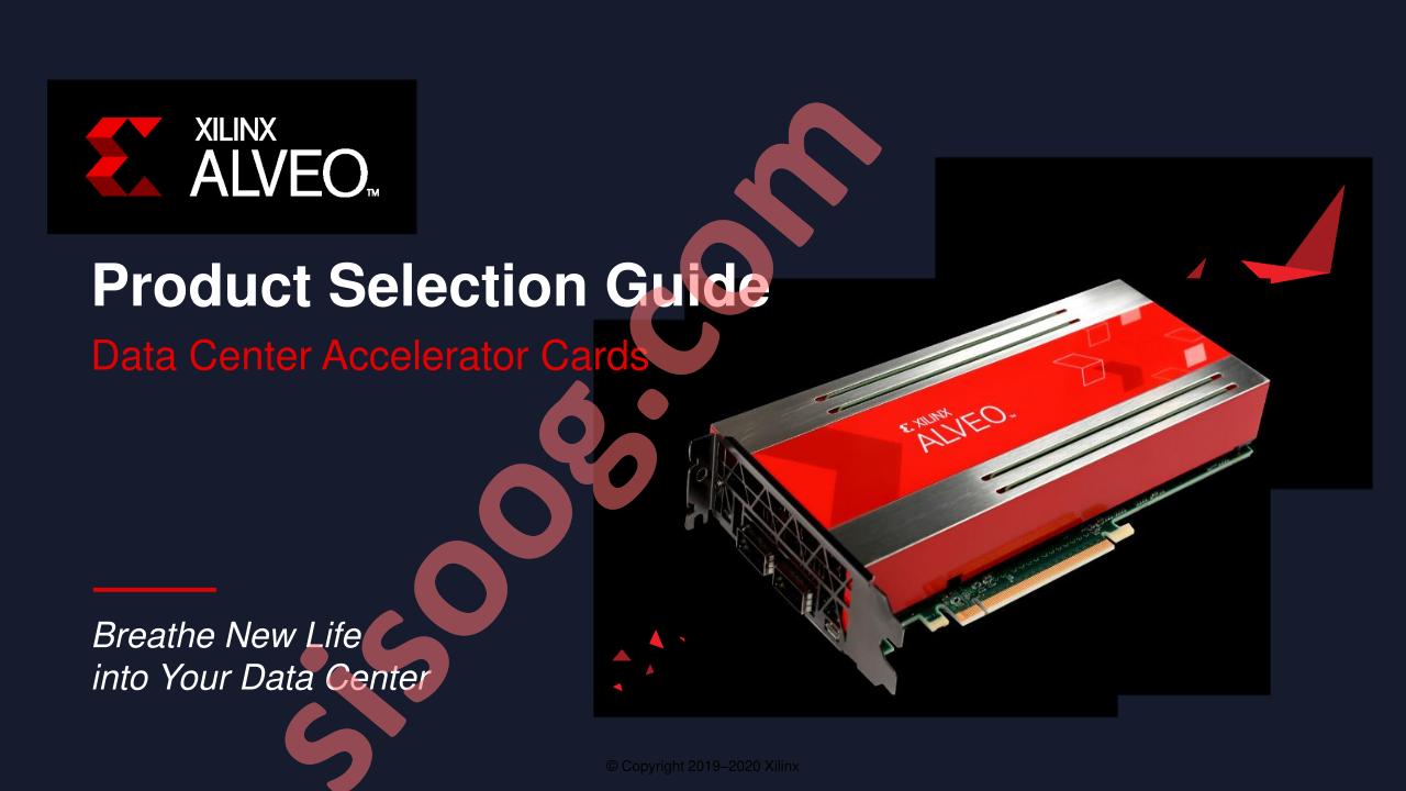 ALVEO™ Product Selection Guide