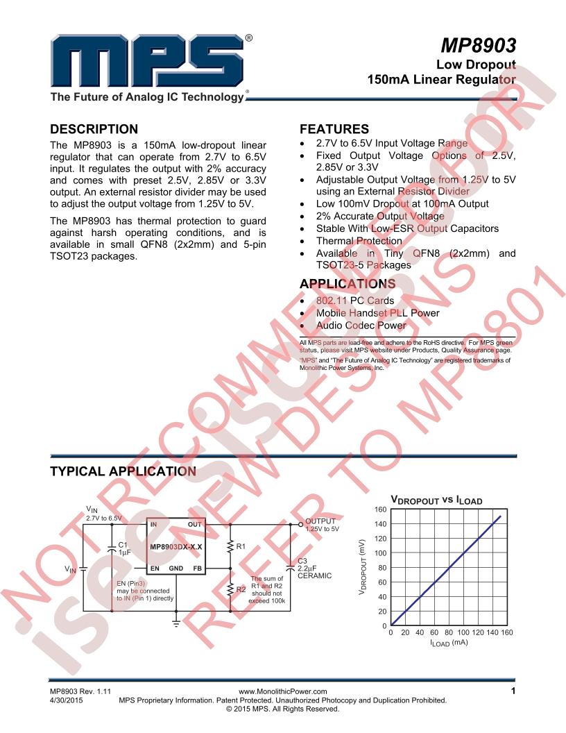 MP8903 Datasheet