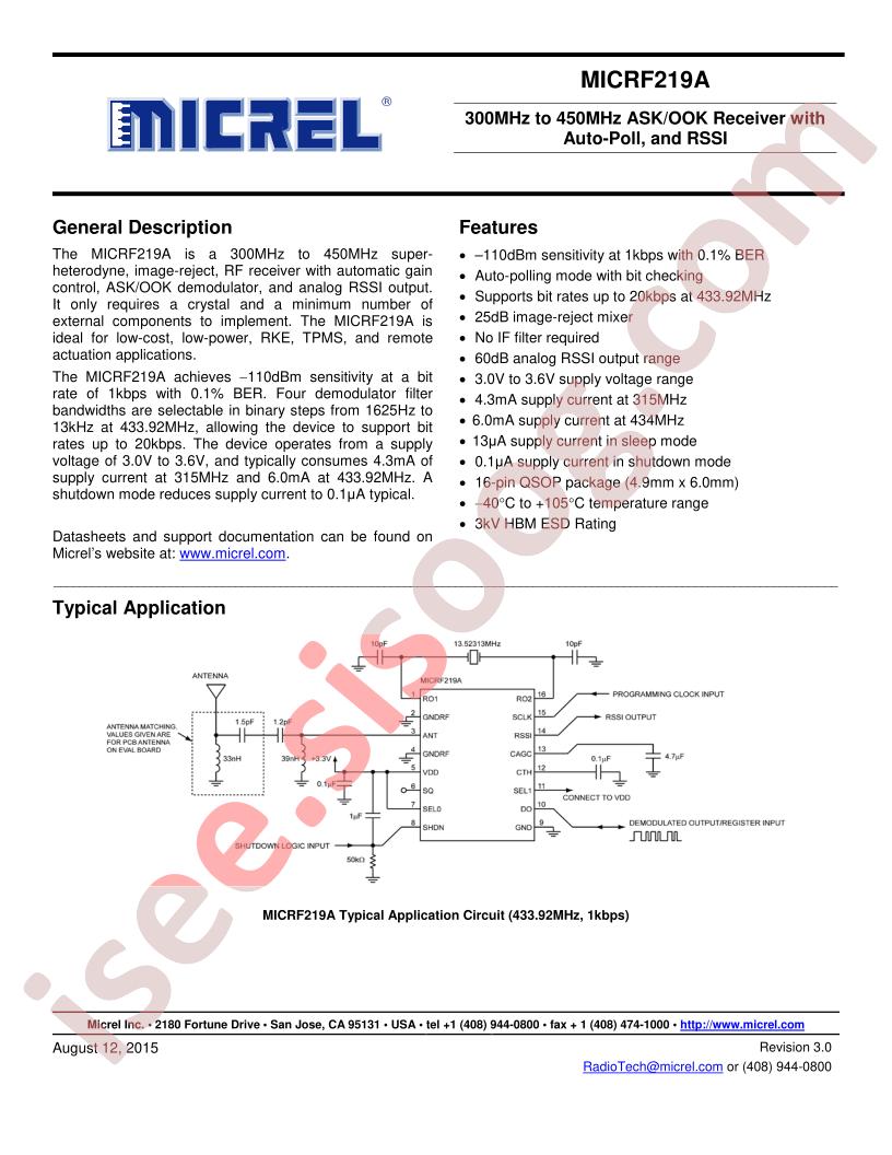 MICRF219A