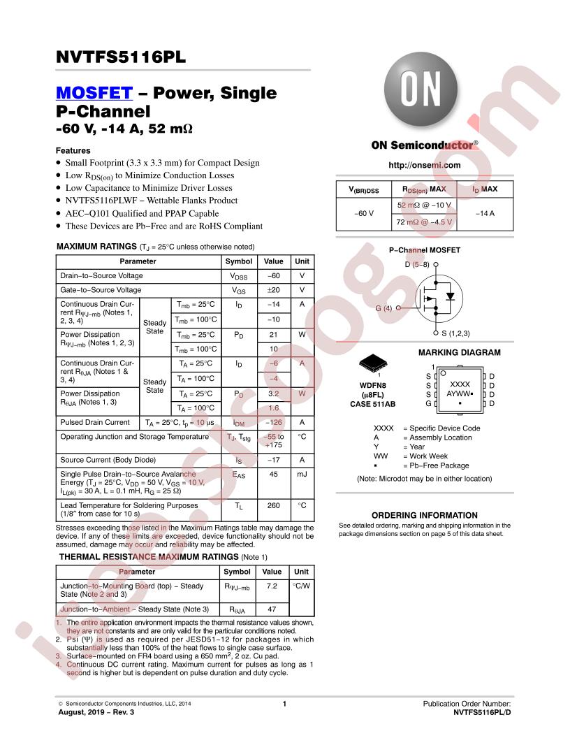 NVTFS5116PL